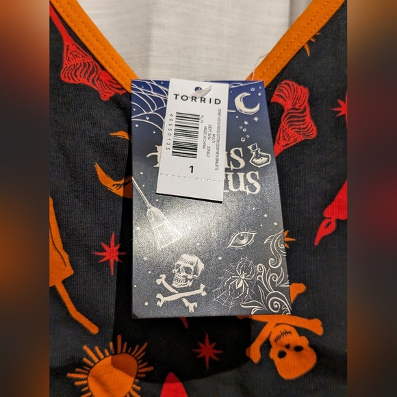 Disney Hocus Pocus Cotton Scoop Neck Bralette. Torrid size 1. NWT - Picture 5 of 8